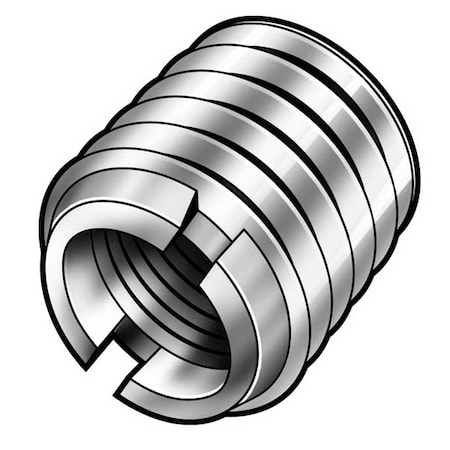 Heavy Wall Self Locking Thread Insert, #4-40 Int Thrd Sz, 18-8 Stainless Steel, 10 PK MPN:303-004-PK10