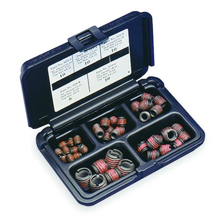 Thread Repair Kit, Self Locking Thread Inserts, M10-1.50, M8-1.25, M16-2.0, M12-1.75 Thrd Sz, Steel MPN:EZ-M200