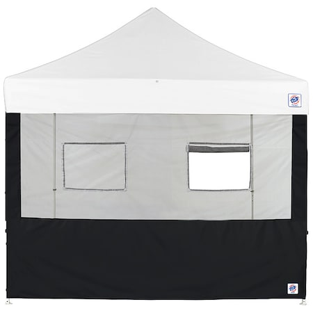 Food Booth Sidewall, Black, 10 ft H MPN:SW3FB10FXTBK
