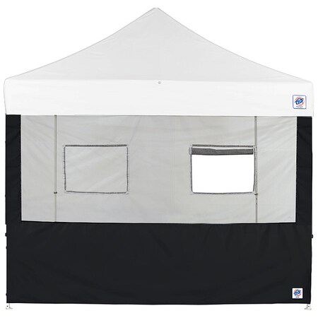 Food Booth Sidewall, Black, 10 ft H MPN:SW3FB10FXTMC2WBK