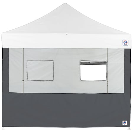 Food Booth Sidewall, Gray, 8 ft W, 8 ft H MPN:SW3FB8FXTMC2WSG