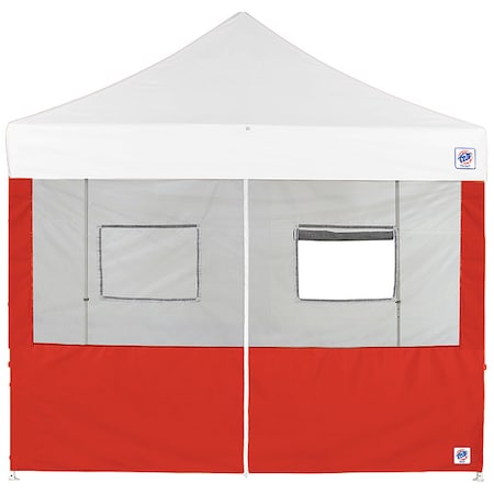 Food Booth Middle Zipper Sidewall, Red MPN:SW3FBFXTM10RD
