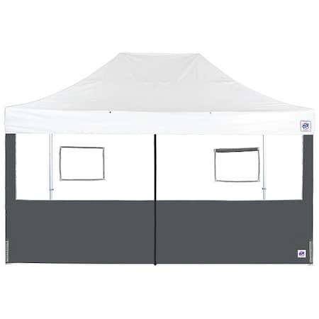 Food Booth Middle Zipper Sidewall, Gray MPN:SW3FBFXTM15SG