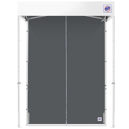 Middle Zipper Sidewall, Gray, 5 ft H MPN:SWM5TCSG