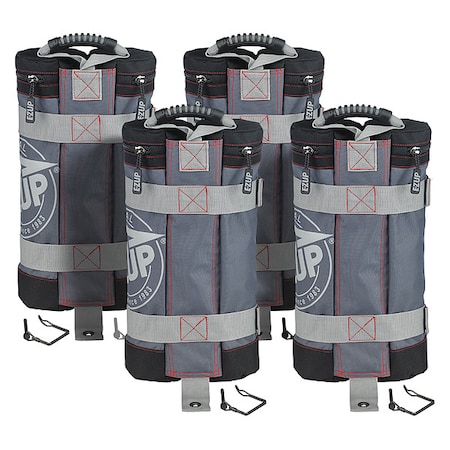 Instant Shelter Weight Bag, Gray w/B, PK4 MPN:WB3GYBK4