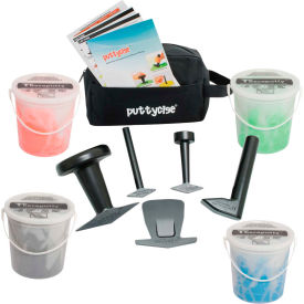 Puttycise® TheraPutty® Set 5 Tools 4 x 5 lb. Putties Hard (Red Green Blue Black) 10-2838