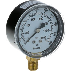 Allpoints 62-1020 Pressure Gauge; 0 - 200 PSI; 1/4