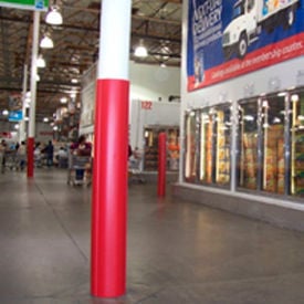 Ideal Shield® Round Column Wrap HDPE Red 6