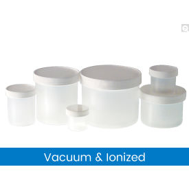 Qorpak® 2oz Natural PP Jar with 53-400 White PP Unlined Cap Vacuum & Ionized 48PK PLC-10489