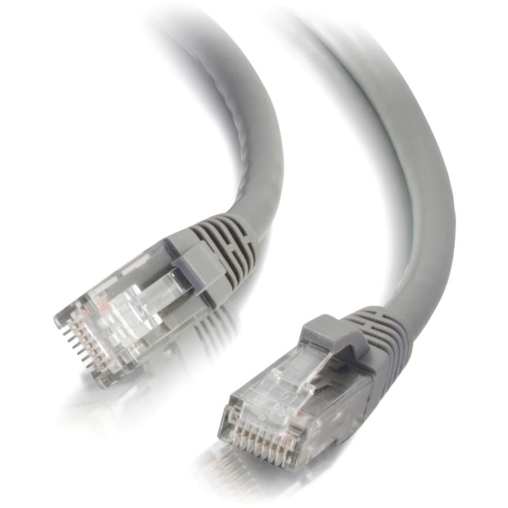 C2G 15ft Cat6 Ethernet Cable - Snagless Unshielded (UTP) - Gray - Category 6 for Network Device - RJ-45 Male - RJ-45 Male - 15ft - Gray (Min Order Qty 10) MPN:22016