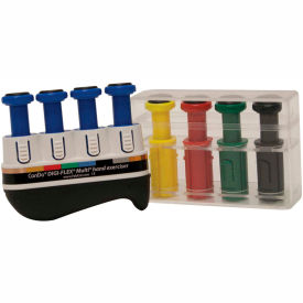 Digi-Flex® Multi™ Hand Exerciser Progressive Starter Pack Blue & 4 Additional Buttons 10-3744S