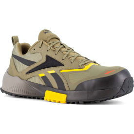 Reebok Lavante Trail 2 Running Work Shoes Composite Toe Size 10.5M Army Green/Black/Yellow RB3240-M-10.5