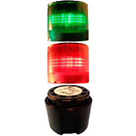 Springer Controls / Texelco LA-TCL92SB52 70mm Complete Light Stack 24V LED BLK Term G-R LA-TCL92SB52