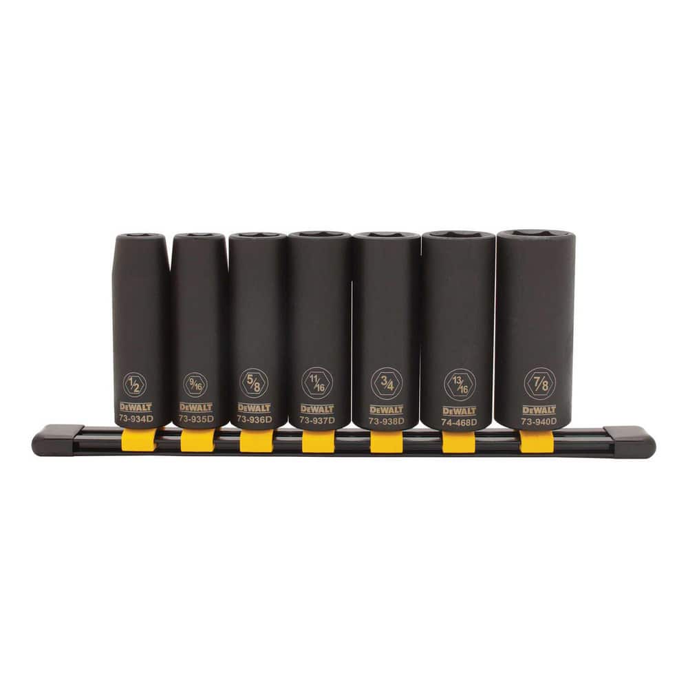 Deep Impact Socket Set: 7 Pc, MPN:DWMT74448OSP