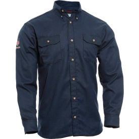 DRIFIRE® Tecgen Select® Flame Resistant Work Shirt 5X Navy TCG01160234 TCG01160234