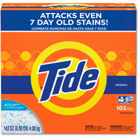 Tide® Powder Laundry Detergent HE Compatible Original Scent 129 oz Box 2/Carton 16673CT