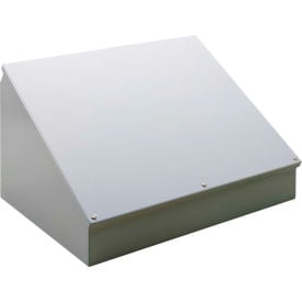 Hoffman C12C12 Consolet Sloped Cover 12.00X12.00X9.09 Steel/Gray C12C12