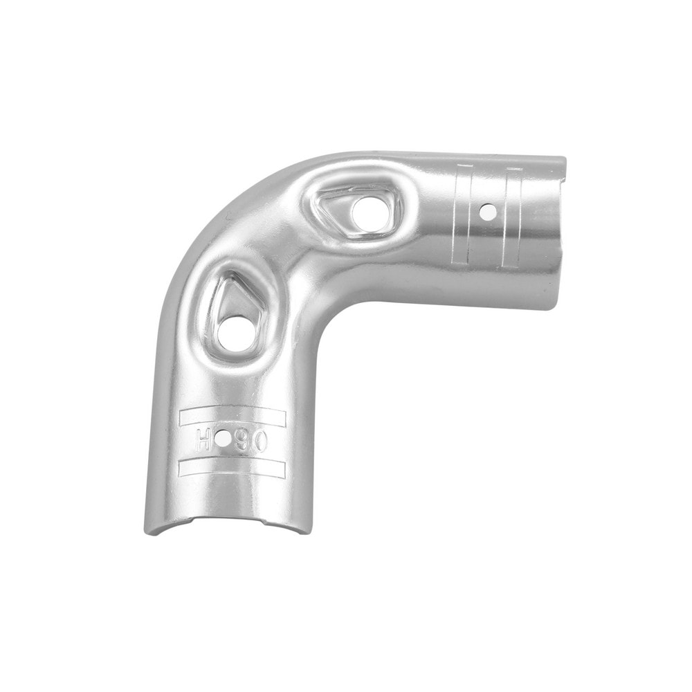 Framing Pipe Fittings & Connectors; Product Type: Connector ; Material: Chrome-Plated Steel ; Compatible Pipe Shape: Round ; Coating/Finish: Chrome ; ESD: Yes ; UNSPSC Code: 40175300 MPN:H-90NP
