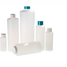 Qorpak PLA-03214 8oz (240ml) Natural HDPE Cylinder Bottle Only 24-410 Neck Finish Case of 336 PLA-03214