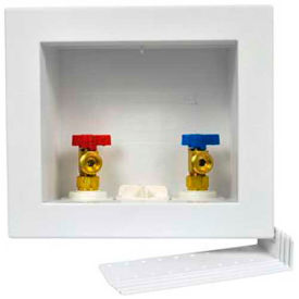 Oatey 38530 Quadtro Washing Machine Outlet Box 1/4 Turn Brass Ball Valve Copper Sweat 38530 - Pkg Qty 12