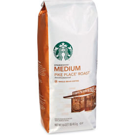 Starbucks® Whole Bean Coffee Pike Place® Roast 1 lb Pack of 6 12411946