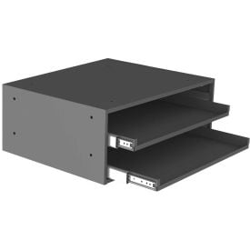 Durham Slide Rack 302-95 - For Large Compartment Storage Boxes - Two Drawer 302B-15.75-95