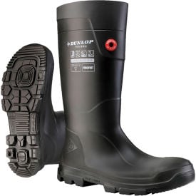 Dunlop®FieldPro Purofort® Full Safety Knee Boots Steel Toe Size 14 Charcoal LJ2JK0114