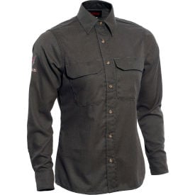 DRIFIRE® Women's Tecgen Flame Resistant Work Shirt 3XL Long-Tall Gray TCGSSWN001153XXT00