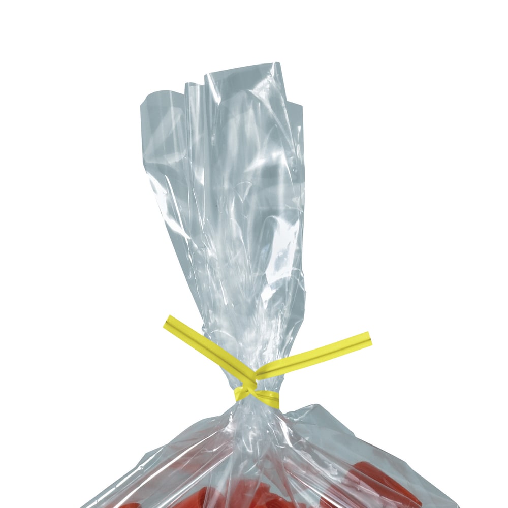 Partners Brand Plastic Twist Ties, 5/32in x 10in, Yellow, Case Of 2, 000 MPN:PLT10Y