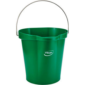 Vikan 56862 3 Gallon Bucket Green 56862