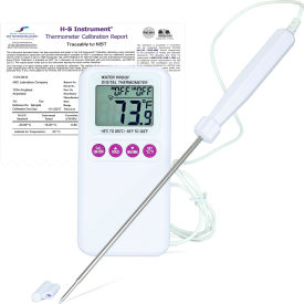H-B DURAC Calibrated Electronic Thermometer with SS Probe -50/200C (-58/392F) 135 x 22mm 609003500