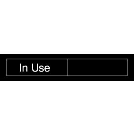 Engraved Occupancy Sign - In Use Vacant - Red EN301R