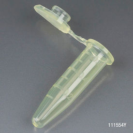 Microcentrifuge Tube 0.5mL Polypropylene Yellow Stand-Up Zipbag MG 500/Pack 111554Y