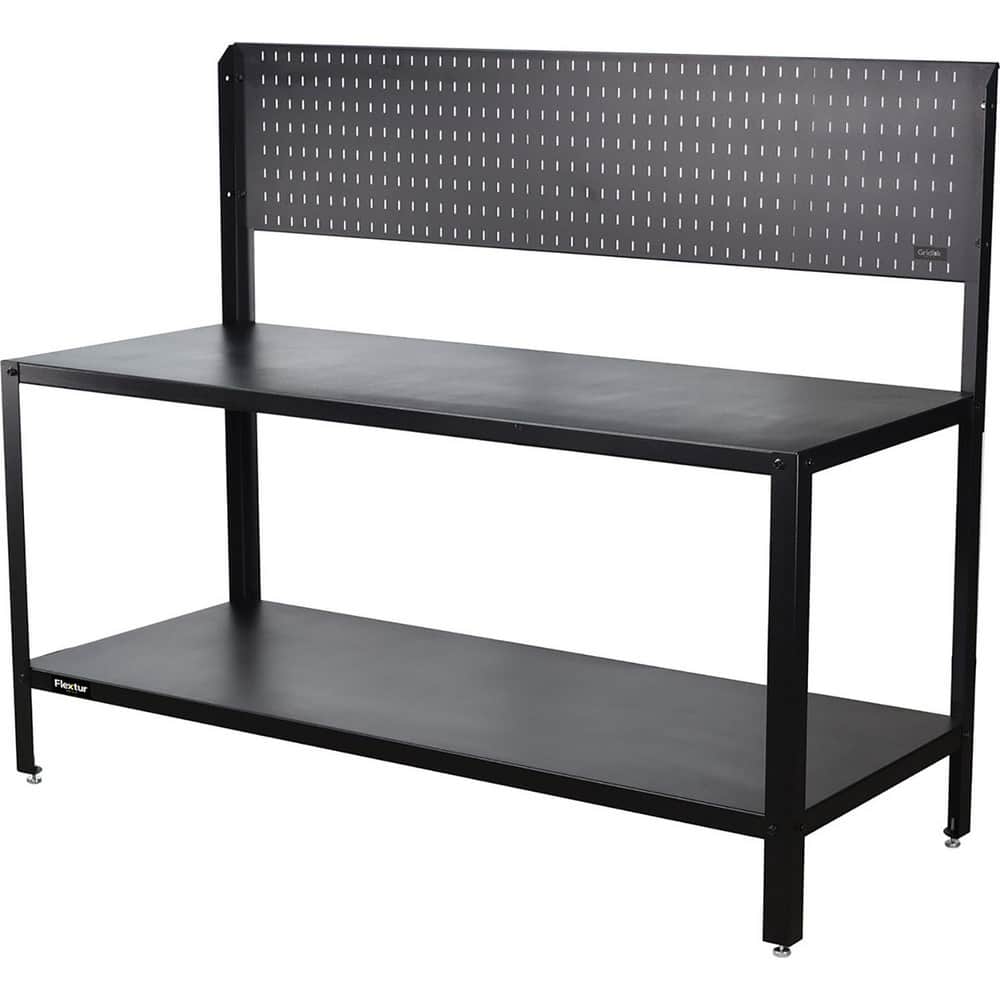 Mobile Bench, Stand & Center Accessories; Accessory Type: Tool Board Kit ; For Use With: Flextur Workbench ; Material: Steel ; Width (Inch): 28 ; Includes: 72 in W x 28 in H Gridlok Metal Pegboard; (2) Vertical Mounting Post MPN:79058275