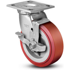 Colson® 4 Series Swivel Plate Caster 4.04109.929 BRK7 Polyurethane With Brake 4