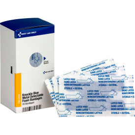 First Aid Only FAE-3130 SmartCompliance Refill Knuckle Metal Detectable Bandages Foam 20/Box FAE-3130