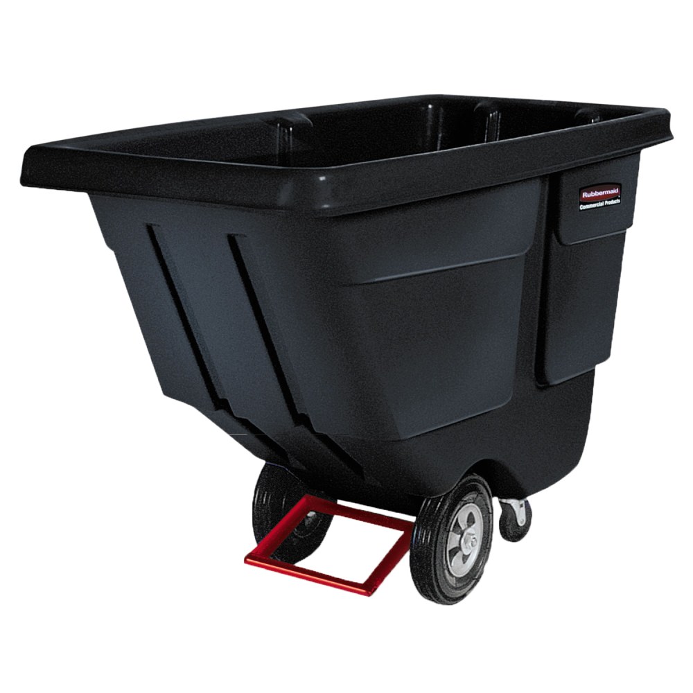 Rubbermaid Commercial 850lb Capacity Utility Tilt Truck, 850 lb Capacity, 33.50inW x 72.20inD x 43.80inH, Black MPN:131400BK