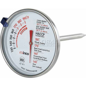 Winco TMT-MT3 Dial Meat Thermometer TMT-MT3 - Pkg Qty 12