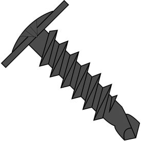 #8 x 1 Phillips Modified Truss Head Full Thread Self Drilling Screw Black Phos - Pkg of 4000 0816KPMB