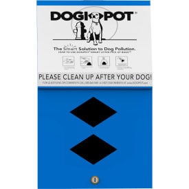 DOGIPOT® Junior Bag Dispenser with 400 Rolled Bags Aluminum Blue 1002Blue-2