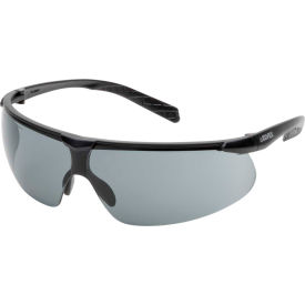 Elvex® Helium 20™ Lightweight Safety Glasses Anti-Fog Gray Lens Black Frame Pack of 12 WELSG62GAF - Pkg Qty 12