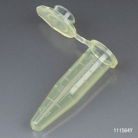 Microcentrifuge Tube 1.5mL Polypropylene Yellow Stand-Up Zipbag MG 500/Pack 111564Y