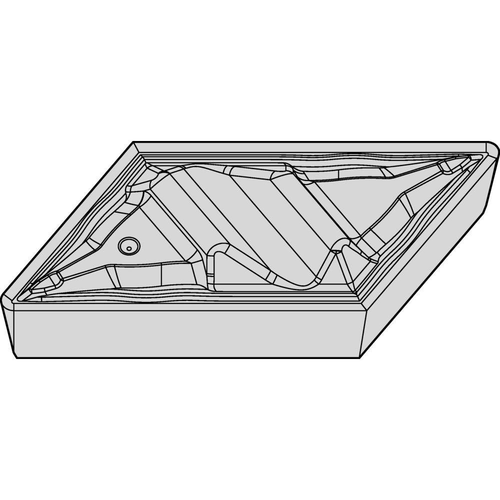 Profiling Inserts; Insert Style: KCGR ; Insert Size Code: 110304 ; Insert Material: Carbide ; Width (Inch): 1/4 ; Manufacturer Grade: KCP25C ; Thickness (Inch): 1/8 MPN:7088176