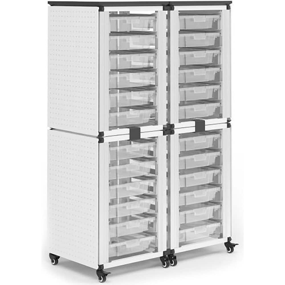 Carts, Cart Type: Modular Classroom Storage Cabinet Cart , Assembly: Assembly Required , Load Capacity (Lb. - 3 Decimals): 440.000 , Color: Black  MPN:MBS-STR-22-24S