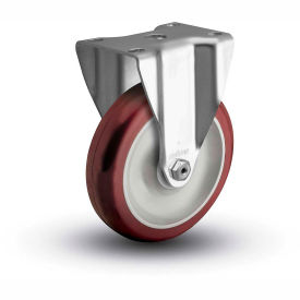 Colson® 2 Series Rigid Plate Caster 2.04208.91 - Polyurethane on Polyolefin 4