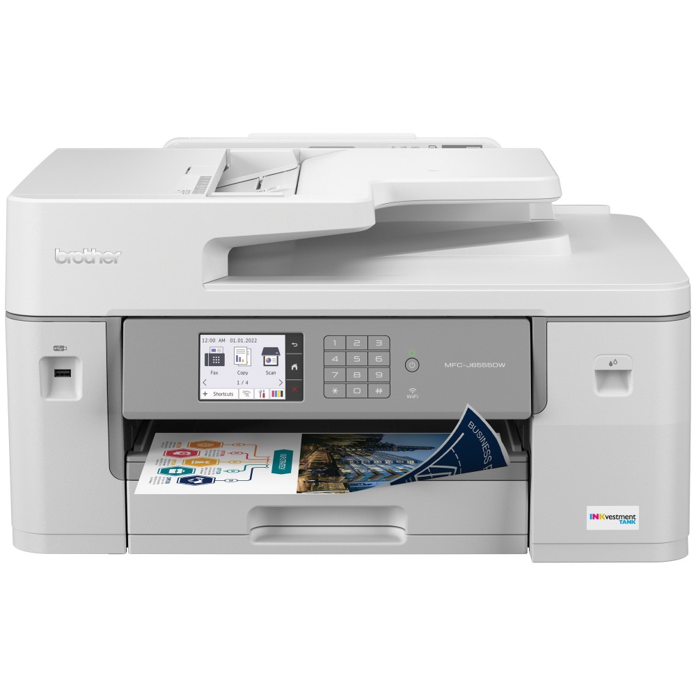 Brother MFC-J6555DW INKvestment Color Inkjet All-In-One Printer with up to 1 Year of Ink In-box(1) MPN:MFCJ6555DW