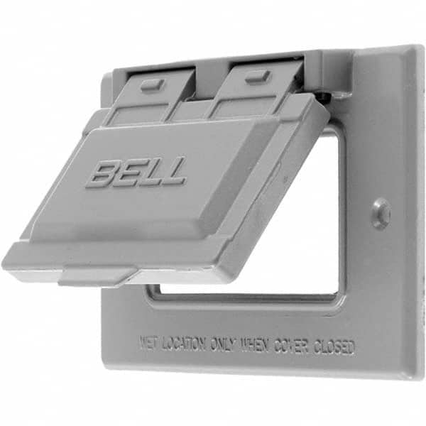 Weatherproof Box Covers; Electrical Box Shape: Rectangle; Number Of Outlets: 1; Resistance Features: Weather-Resistant; Housing Material: Zinc; Overall Length: 4.5600 in; Recommended Environment: Wet Location; Overall Width: MPN:RW51020