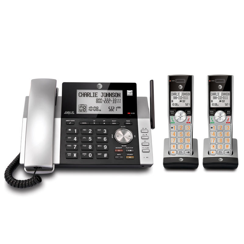 AT&T CL84215 2 Handsets DECT 6.0 Expandable Phone System With Digital Answering System MPN:80-9875-00