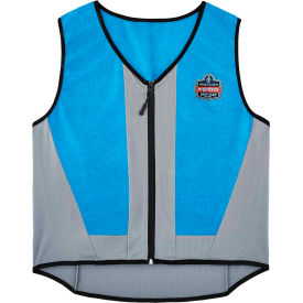Ergodyne® Chill-Its® 6667 Wet Evaporative Cooling Vest PVA Zipper 5XL Blue 12707