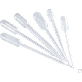 Qorpak® 3.0ml Small Bulb Grad. to 1m LDPE Transfer Pipets 140mm 500/Box 10 Bx/Unit 5000PK AKM-3800-0033